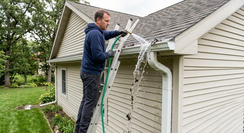 Gutter Downspout Unclogging in Bergen County, NJ